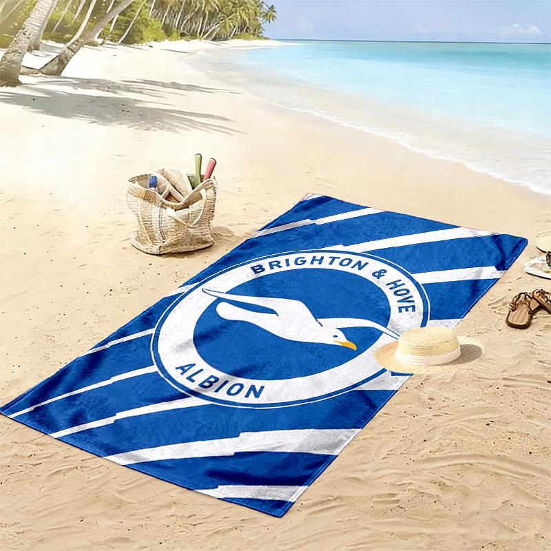 Brighton Print Beach Towel, Large Soft Quick Dry Towel for Beach Camping Swimming