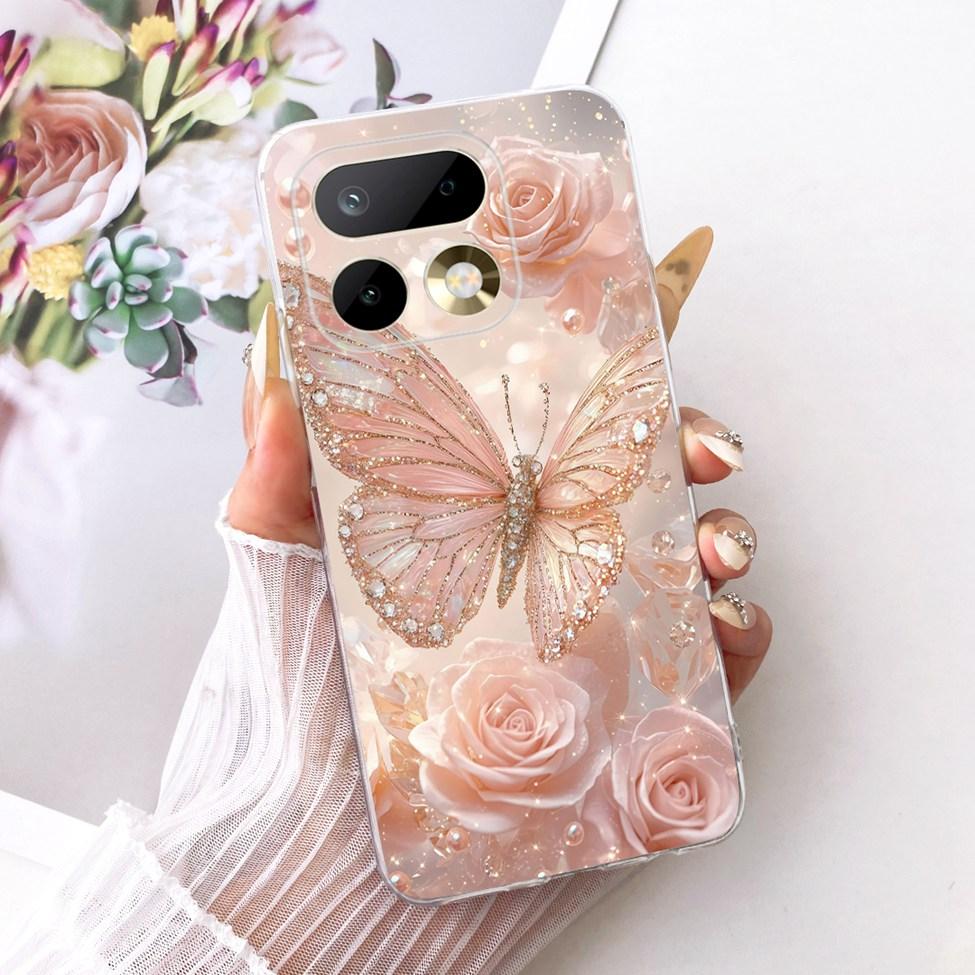 6.78'' For Realme 16Pro RMX5121 RMX5120 Case For Realme 16 Pro Cover Fashion Butterfly Cute Cat Cool Painted Soft Phone Casing