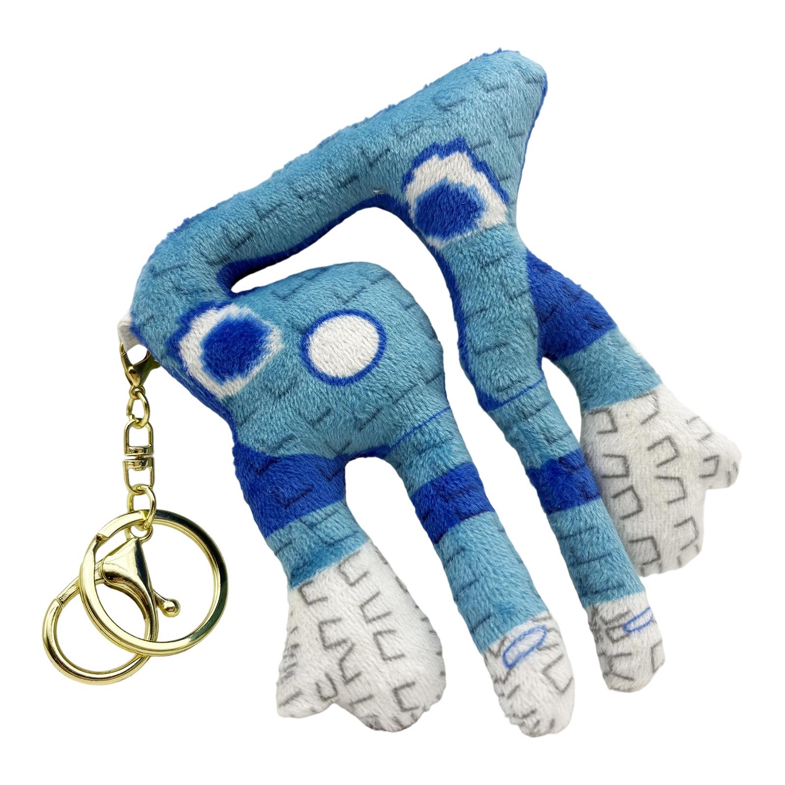 Plush Figure Keychain Soft Stuffed Doll Pendant Toy Game Inspired Character Hanging Ornament for Bags and Keys One Size