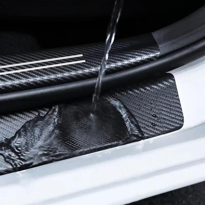 1/4/5Pcs Car Door Sill Scuff Plate Decor Carbon Fiber Stickers For Lexus Fsport UX RX350 RX450h LX600 NX300h GX460 IS300h IS250 OH1