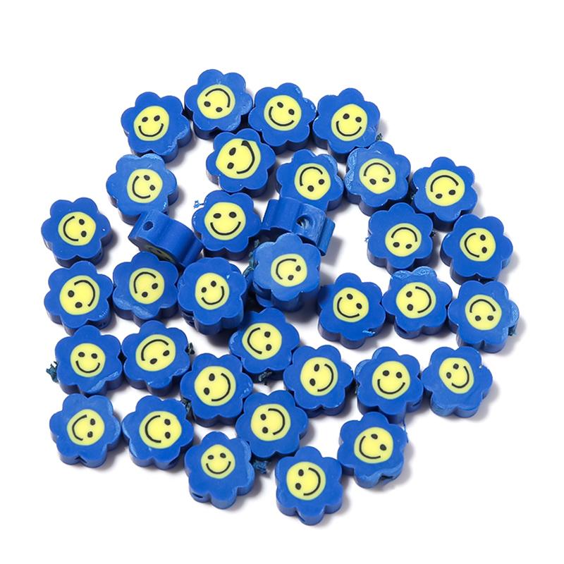 50Pcs Cute Soft Pottery Fruit Bead Clay Animal Pattern Loose Bead  Diy Children Girl Charm Jewelry Bracelets Necklace Supplies