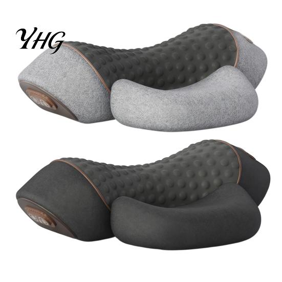 Portable Neck Relaxation Device Electric Massager Pillow, 3-in-1 Cervical Massage Heat Vibration And Lift Ergonomic Shoulder Relief Pillow Function,