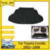 Car Trunk Mats Carpet for Toyota Corolla E120 E130 2002 2003 2004 2005 2006 2007 2008 Luggage FLoor Cargo Boot Tray Waterproof