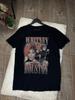 Whitney Houston Grafik T-Shirt Herren Größe M Schwarzes Musiklegenden T-Shirt
