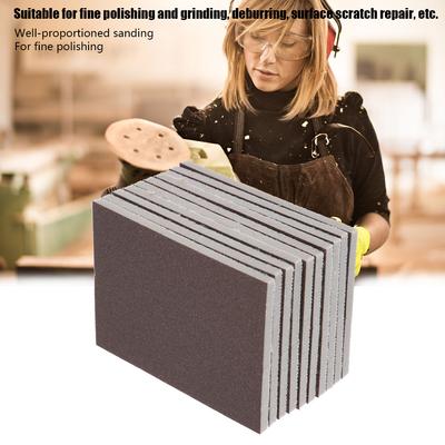 10PCS Sponge Sandpaper 120/180/240 Grit Fine Polishing Sanding Paper Polishing Paper Sander Paper Sandpaper Sanding Paper