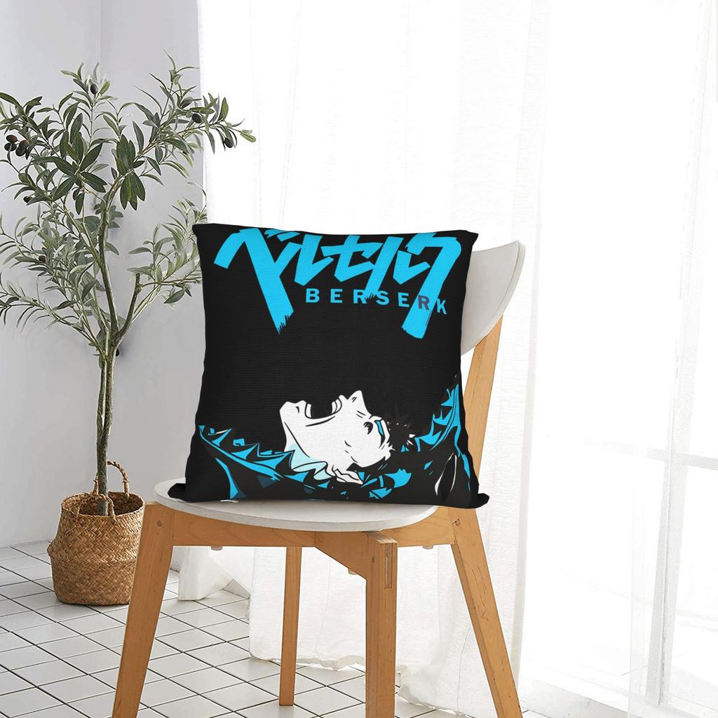 B-Berserks Pillow Cover Cute Funny Pillow Case For Living Room Chair Soft Pillowcases Birthday Gift