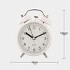 Mini 3.8 Inch Extra-Loud Alarm Clock For Deep Sleeper Soft Night Light Wake Up Twin-Bell Table Clock For Perfect Students