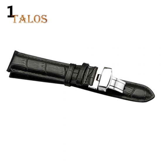 

Универсальный ремешок для часов из искусственной кожи TW, модный деловой браслет со складной застежкой, аксессуары 22 mmBrown&brown серебряный