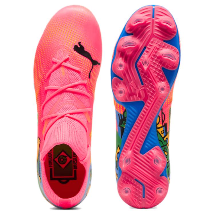 Puma Neymar Jr. x Future 7 Match FG AG Copa América-pakke Herresneakers Rosa Sunset-Glow Svart 107840-01