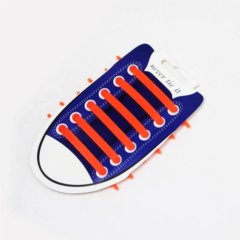 NEW 12pcs/lot Silicone Shoelaces No Tie Elastic Shoe Laces Special Shoestrings for Kid/Adult Lacing Rubber Sneakers Shoe Lace