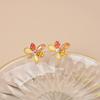 Crystal Flower Stud Earrings Annual Design Premium Earrings Exquisite Versatile Earrings Women