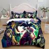 Anime Fairy Tail Boy New Duvet Cover Set With Pillowcases, Kids Bedding Set For Boys Girls Gift Bedclothes Bed Quilt Cover Set