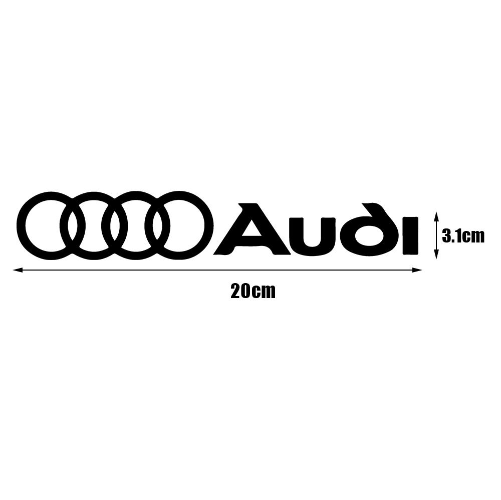 2PCS Car Body Trunk Window Logo Sticker Decal Decor Accessories For F2 Sline RS Quattro A4 A5 A6 TT A8 Q5 Q6 Q7 Q8 S A7 8P S3