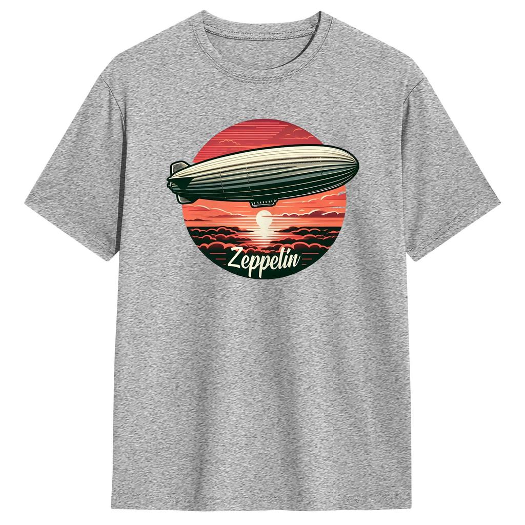 Streetwear TShirt Summer Leds Zeppelins Music Band Leisure T Shirts Pure Cotton Tshirt for Unisex Aesthetic Short Sleeve Top Tees