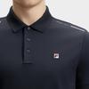 FILA Modern Heritage Simple Logo Polo Shirt Men tops Legendary-Blue F11M431111FNV