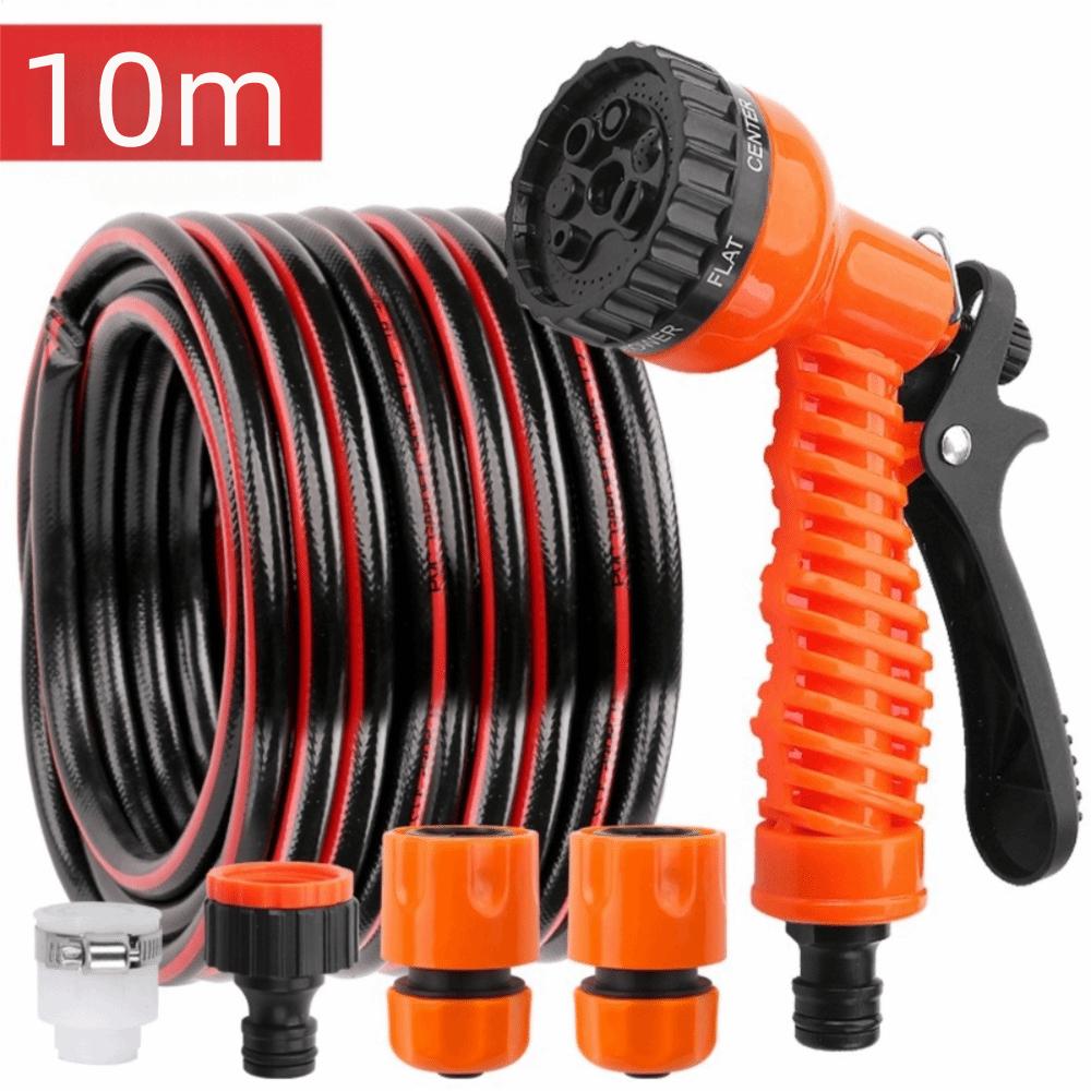 7 Spraying Functions Garden Watering Hose Lightweight Durable Materials High Pressure Water Sprayer Rubber Car Wash Sprayer