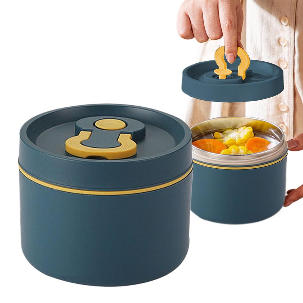 Insulated Food Lunch Container Thermal Lunch Box 1-Tier stainless steel Insulated Bento Box Portable Food Storage Container