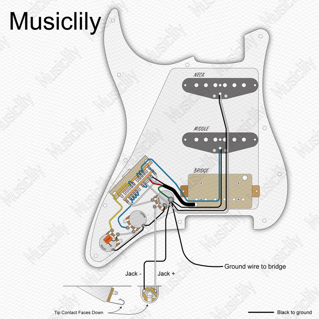 Musiclily Pro SE Prewired Pickguard Alnico 5 Pickup and 5WAY Super Switch Set for ST Strat Electric Guitar 4 Ply Aged White Pearl ST-HSS-60SE