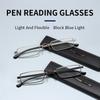 KAEDEK Unisex Folding Reading Glasses Anti Eyestrain Blue Light Blocking Portable Readers With Case