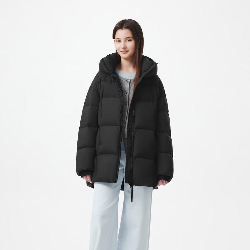 Tanboer Women's Mid-Length Hooded Down Jacket TB5530582Z