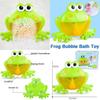 Entzückende 12 Lieder Frosch Blasenmaschine Automatischer Blasenerzeuger für Kinder Freude