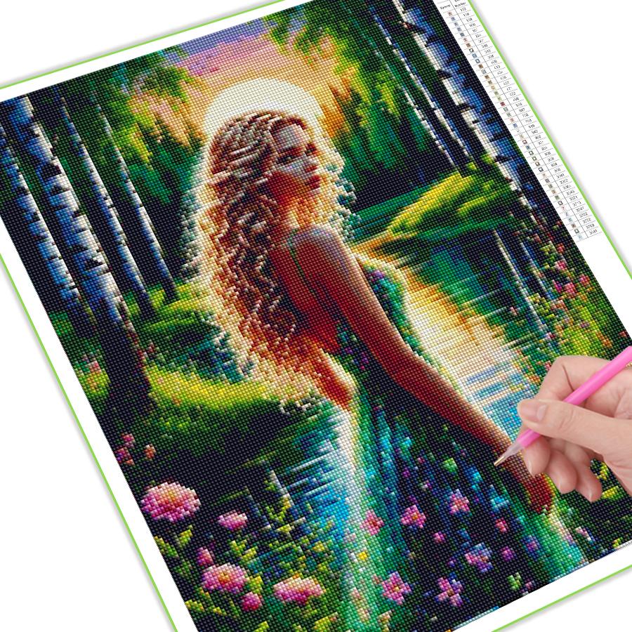 Diamond Painting New Collection Beautiful Woman Diy Full Square Round Drill Rhinestone Embroidery Sale Pretty Girl Mosaic Cross Stitch Kits
