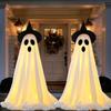 Funny Lighted Spooky Ghost Decor Scary Standing Ghost Light Halloween Ghost Ornaments  Garden Yard