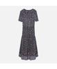 Thursday Island Flower V-Neck Border Mix Dress_T254Mop252W