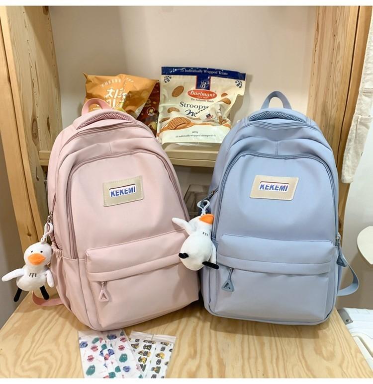 Stylish High School Students Double Shoulder Bag Large Capacity Book Bag Wholesale