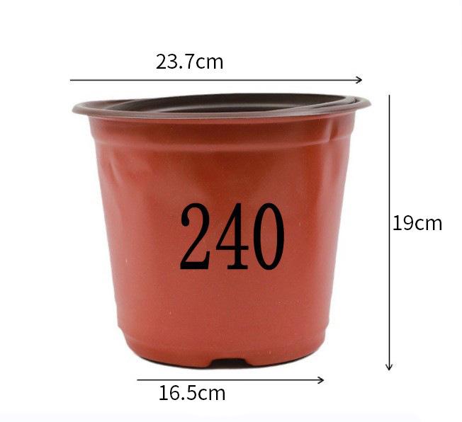 Two-Color Soft Plastic Gallon Flower Pots for Seedlings: Thick, Simple Design for Gardening and Root Control