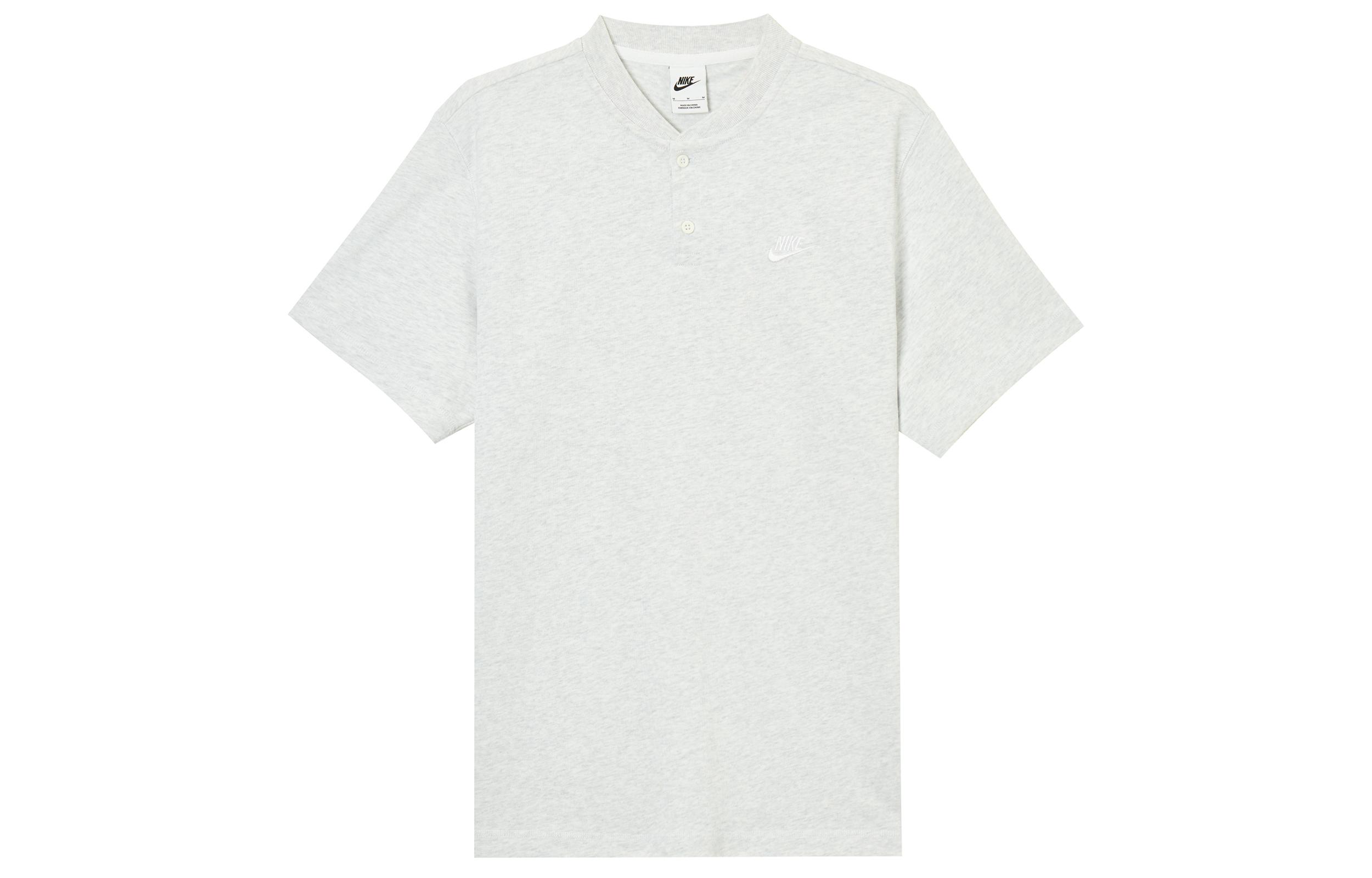Nike Club T Shirts Men s Gray Crew Neck Moderate HQ5975-051 L