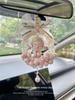 Compatible Bubble Temperature Car Mirror Bow Decoration Gift