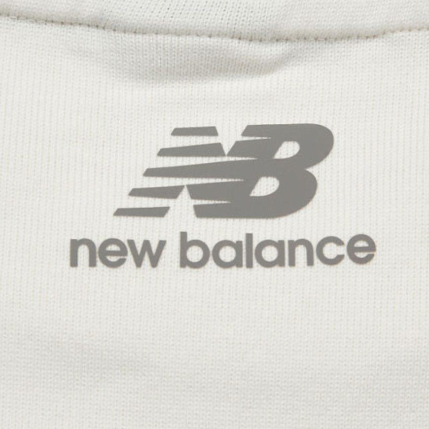 New Balance Sweatshirts Men's Ivory White Crew Neck Moderate Regular AMT21369-IV