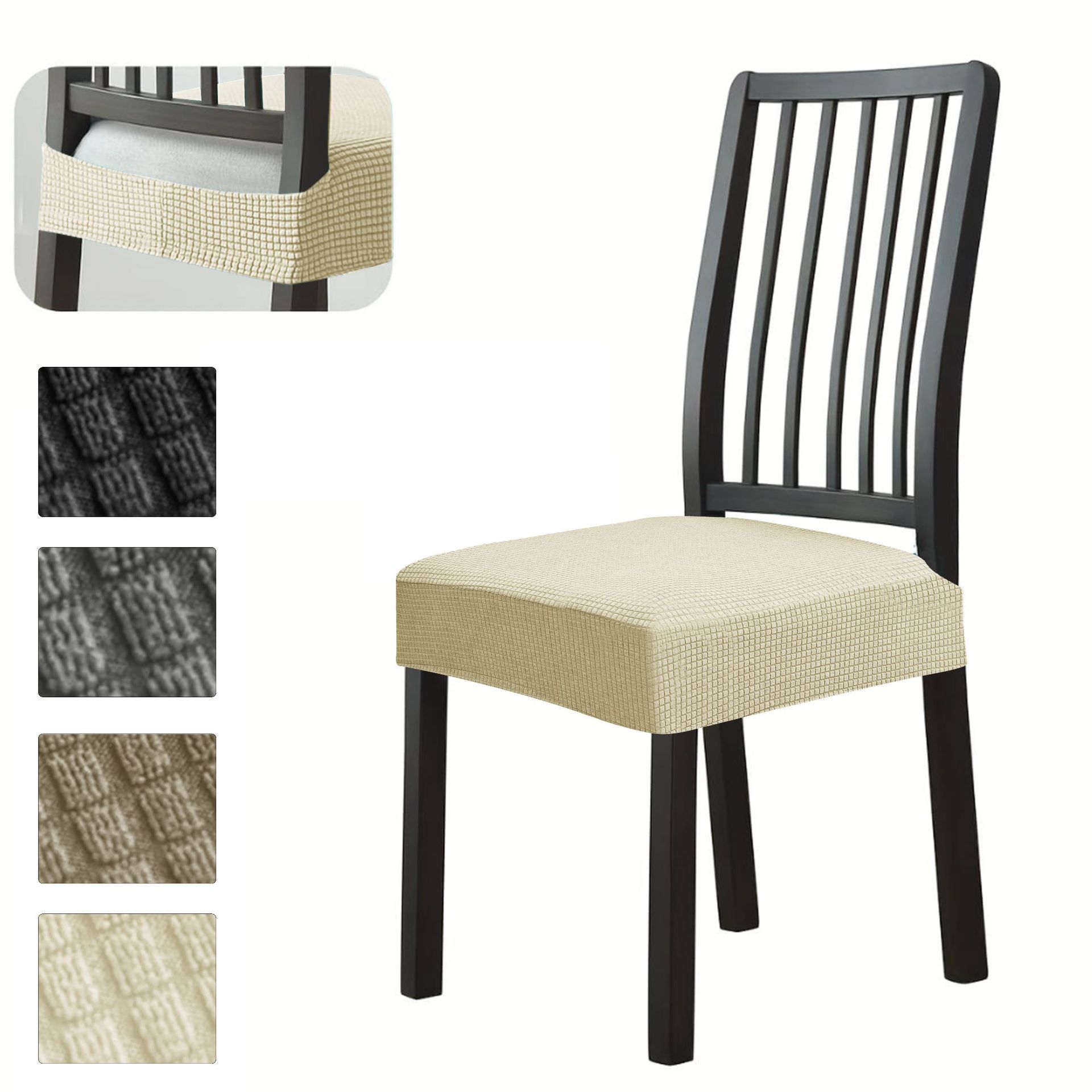 Waterproof fleece double elastic chair cover elastic hotel corn kernel universal stool cover One size