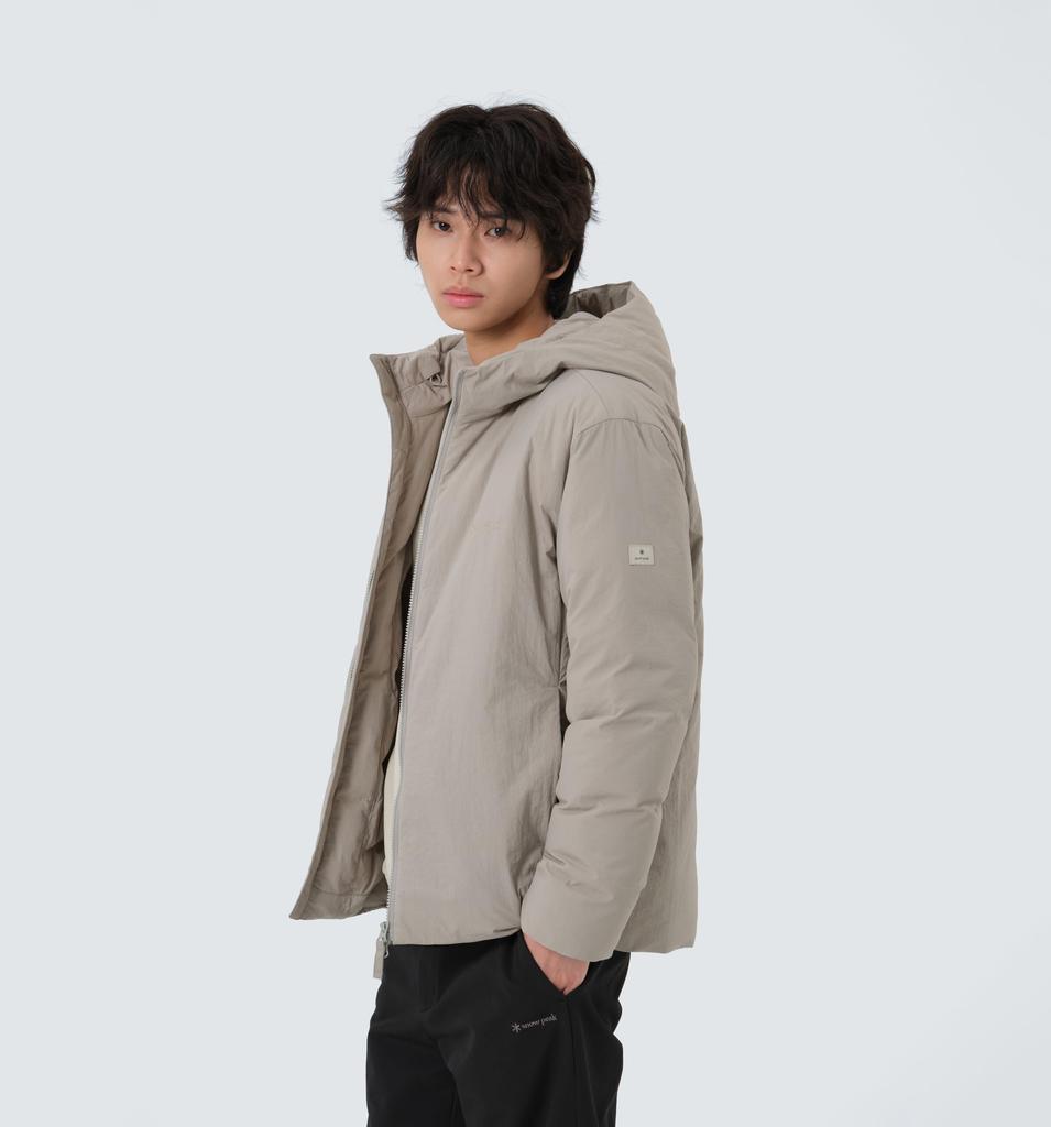 Snow Peak Land Hood LW Down Jacket Outerwear Down and Fog Size M GS-S25WMGDJ50, Jacket, Filling, Men's Women's, Grey,