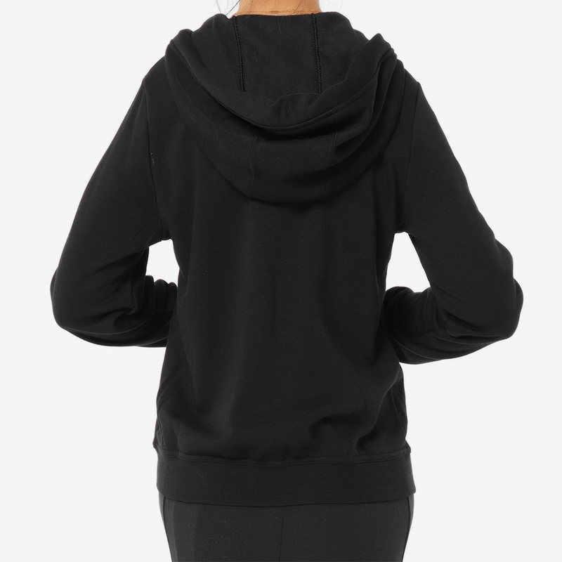 Nike Logo Printed Hooded Jacket Women Jackets Black 938958-010