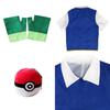 Pokemon Ash Ketchum Cosplay Kostüm Komplettset Erwachsene Jacke Handschuhe Hut Halloween Hohe Qualität Elastisches Weiches Polyestermaterial