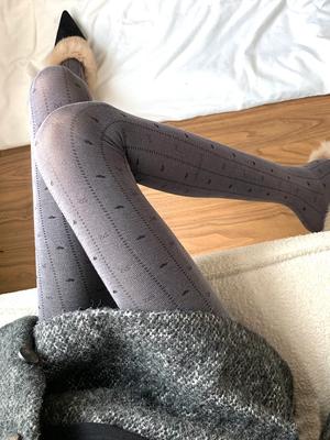 Y2K Retro Muster Herz Strumpfhose Damen Frühling Herbst Lolita Herz Jacquard Strumpfhose Ausgeschnittene Schleifensocken Leggings Strumpfhose