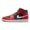 Air Jordan 1 Mid SE Χριστουγεννιάτικα Ανδρικά Αθλητικά Παπούτσια Μαύρο Λευκό Μάλαχίτης DQ8417-006
