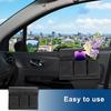 Car Window Side Storage Box,Leather Window Armrest Bag Black Car Door Window With Multiple Pockets,Universal Interior Accessories