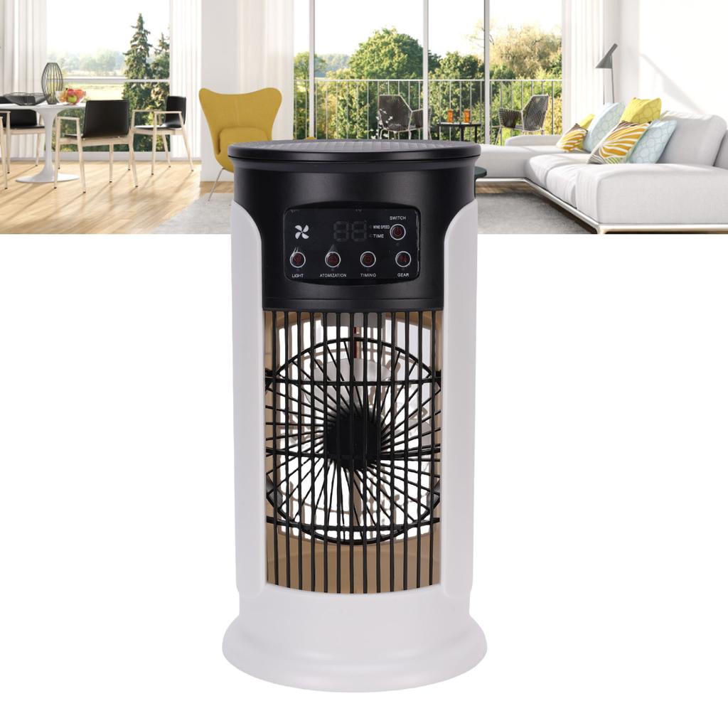 Portable Air Conditioner Fan 300ml Water Tank USB Quiet 3 In 1 Evaporative Air Cooler with Timing for Desk Home