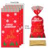 Holiday Treat Bags 50PCS Colorful Cookie Storage Pouch Portable Christmas Candy Bags Organizers for Gift Wrapping