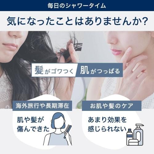 [Official Store] Ionac Replacement Filter Set of 2 for Shower Heads, Softens Water, Detoxifies Chlorine, Enhances Skin, Easy Installation, Made In Jap