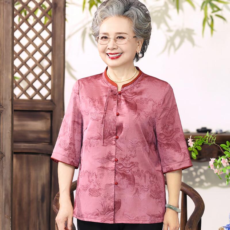 Neue Sommerbluse im chinesischen Stil für ältere Frauen