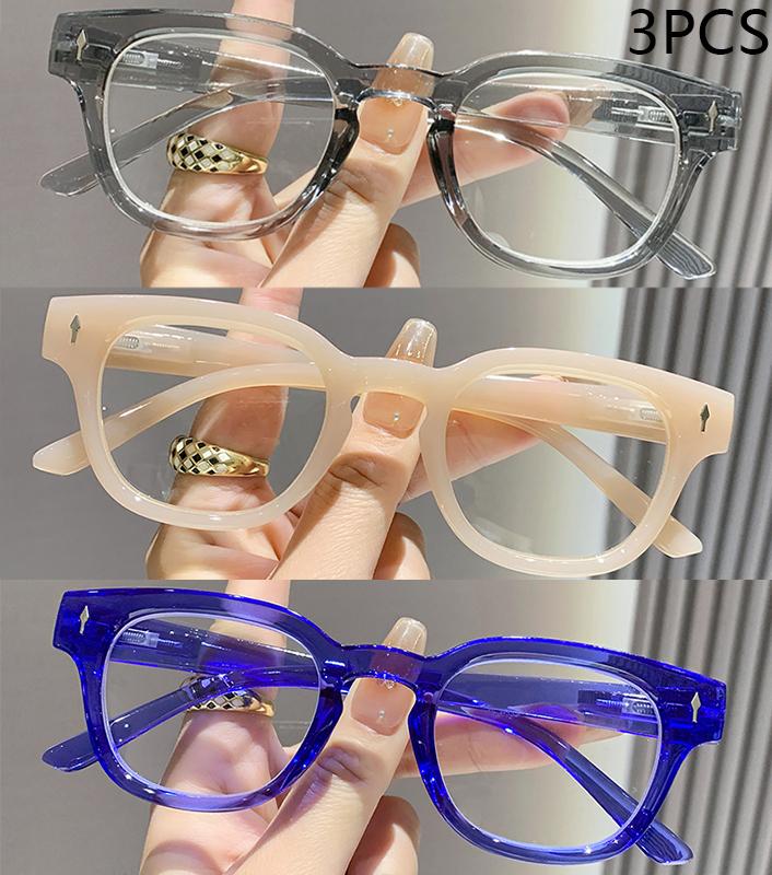 2/3PCS New Fashion Mitae Retro Blue Light Reading Glasses For Women's Elderly Reading Glasses 2316
