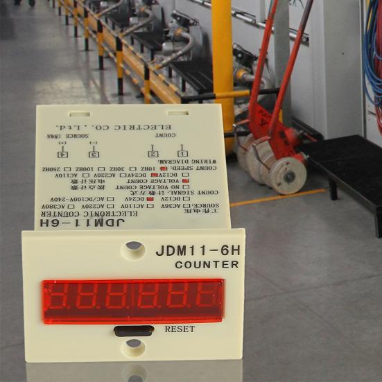 JDM11-6H DC 24V 6 Digits Electric Digital Display Counter Resettable Accumulator