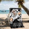 Customizable personalized beach towels Monkey D. Luffy themed designs.Suitable for the beach, yoga, sports;ideal as beach accessories