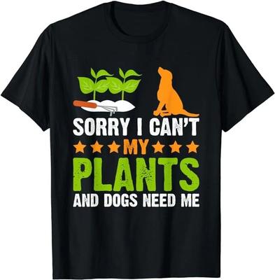 Pflanzen und Hundeliebhaber Gärtner Lustiges Garten- und Hundeliebhaber Unisex T-Shirt