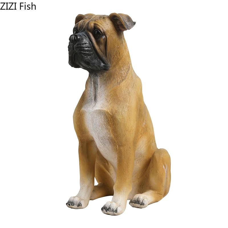 Doberman Pinscher Chihuahua Dog Statue Simulated Animal Ornaments Desk Decoration Creative Puppy Sculpture Room Aesthetic Decor