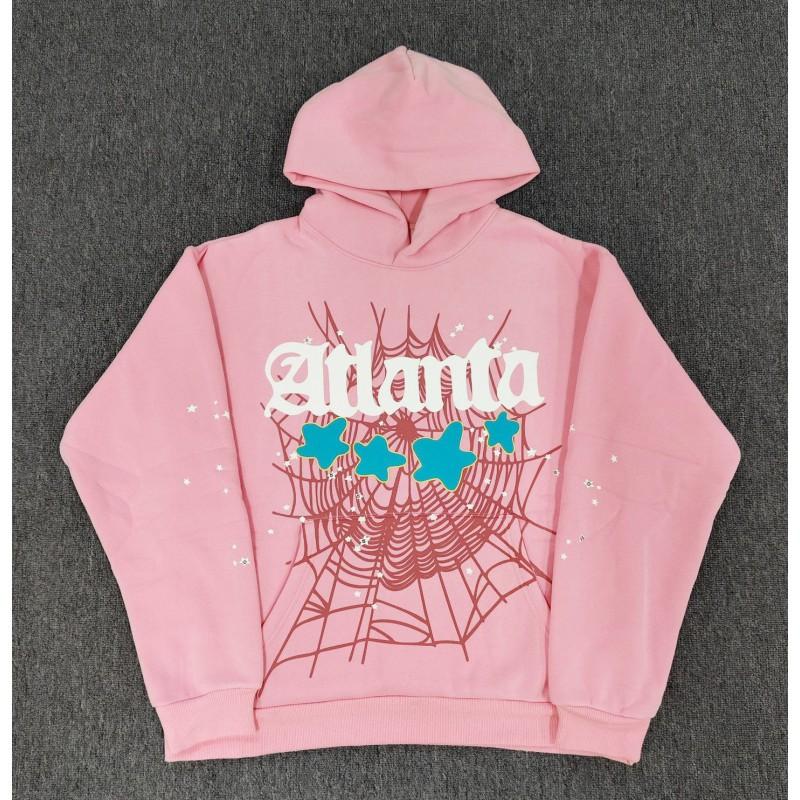 Sp5der Oversized Hoodie Men Winter Warm